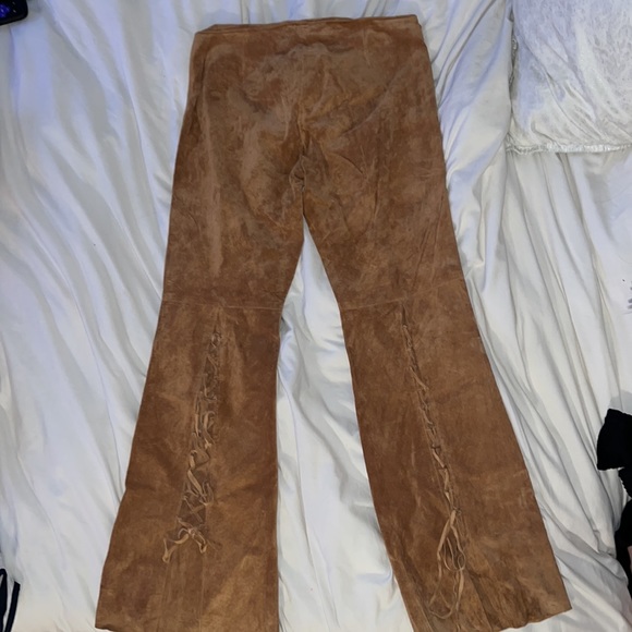 Western leather flare pants - Picture 3 of 6